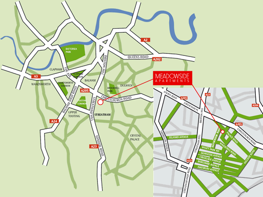 Location Maps for Meadowside, 115 1c Daysbrook Road,, roydon
